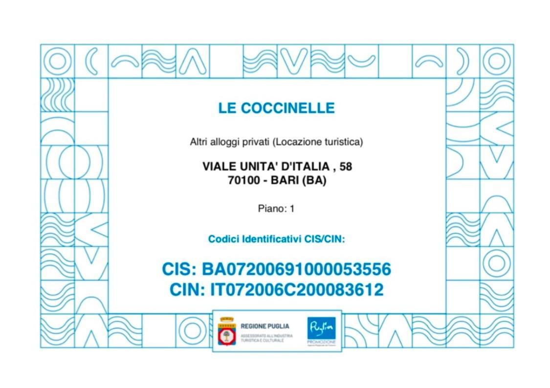 B&B Le Coccinelle Бари Екстериор снимка
